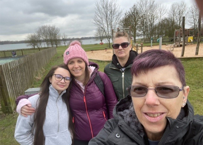 Care Team on test walks leading up to climb